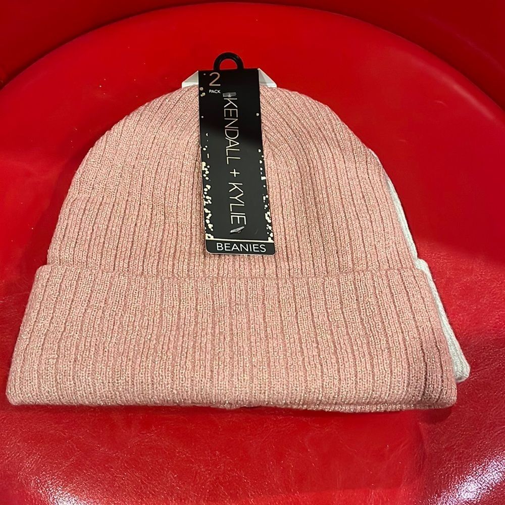 NWT Kendall + Kylie sparkly beanies